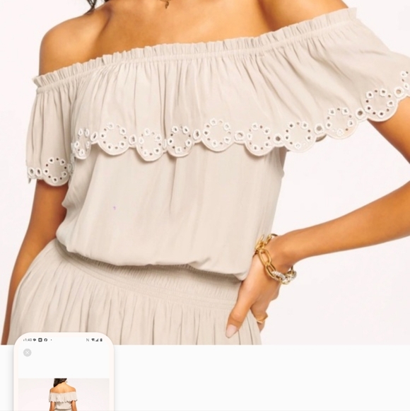 Ramy Brook Cream Mini Dress - Picture 2 of 8